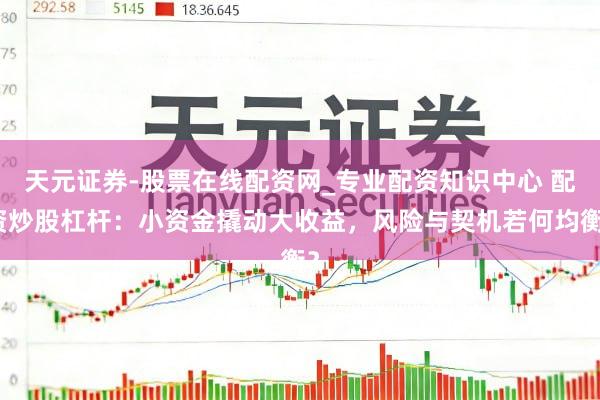 天元证券-股票在线配资网_专业配资知识中心 配资炒股杠杆：小资金撬动大收益，风险与契机若何均衡？