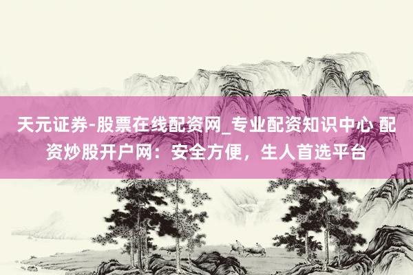 天元证券-股票在线配资网_专业配资知识中心 配资炒股开户网：安全方便，生人首选平台