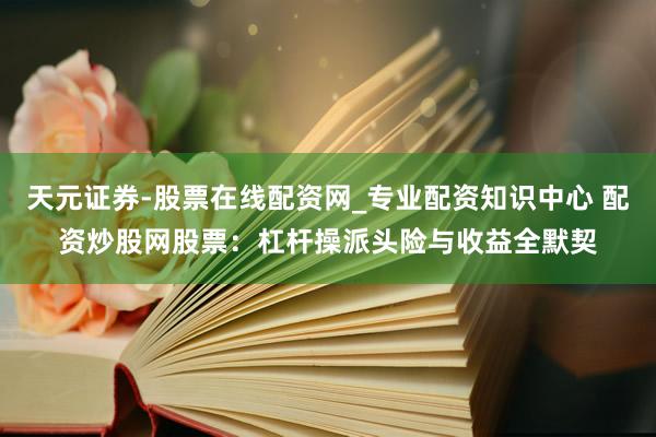 天元证券-股票在线配资网_专业配资知识中心 配资炒股网股票：杠杆操派头险与收益全默契