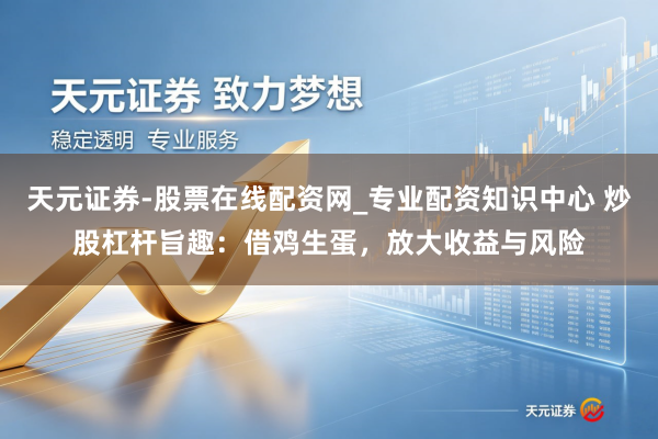 天元证券-股票在线配资网_专业配资知识中心 炒股杠杆旨趣：借鸡生蛋，放大收益与风险