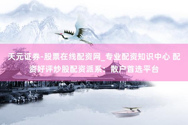 天元证券-股票在线配资网_专业配资知识中心 配资好评炒股配资派系：散户首选平台